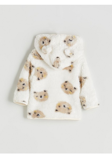 Yeni Sezon Kapüşonlu Pelüş Erkek Bebek Hırka ve Pantolon indirimleri