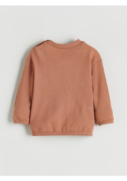 Yeni Sezon Bisiklet Yaka Uzun Kollu Baskılı Erkek Bebek Tişört ve Eşofman Alt 2'li Takım fırsatları