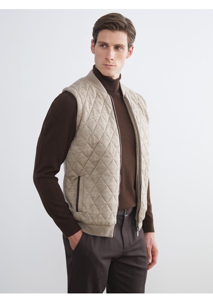 Yeni Sezon Büyük Beden Standart Kalıp Kolej Yaka Erkek Yelek