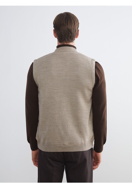 Yeni Sezon Büyük Beden Standart Kalıp Kolej Yaka Erkek Yelek indirimleri