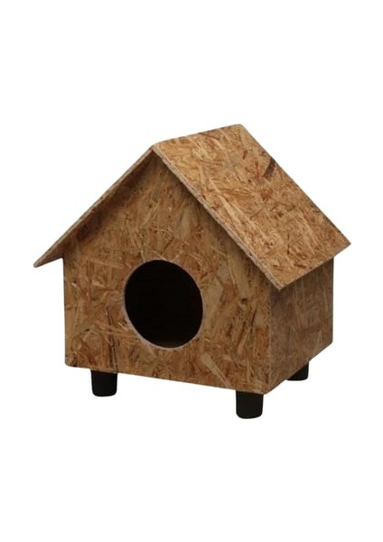 Kedi Evi Dış Ortam Uygun Ahşap Kedi Evi Osb 44X36X32 cm CAT43 fiyatları