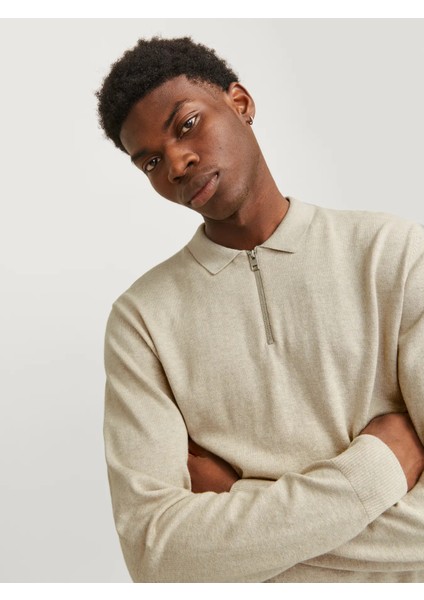 Jjeemıl Knıt Polo Half Zıp Ls Noos modelleri