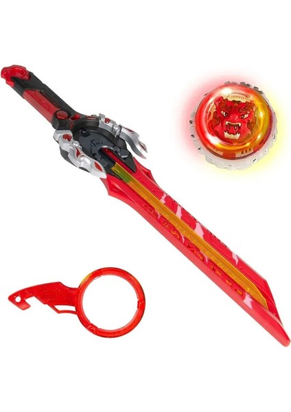 Infinity Nado Proskill Pack Blazing War Bear Işıklı Metal Topaç ve Epic Launcher Kılıç Fırlatıcı 48 cm