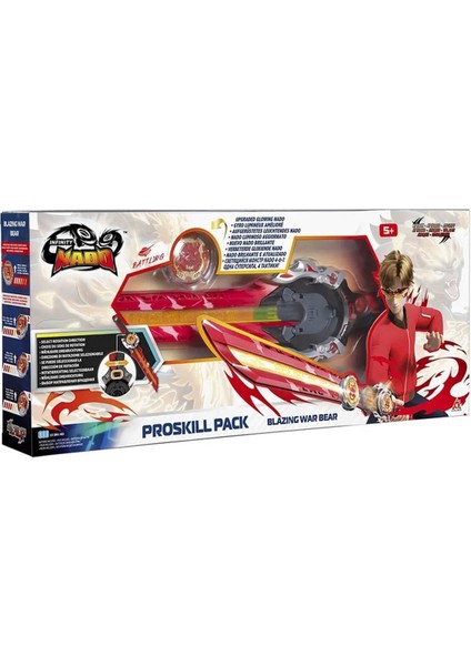 Infinity Nado Proskill Pack Blazing War Bear Işıklı Metal Topaç ve Epic Launcher Kılıç Fırlatıcı 48 cm modelleri