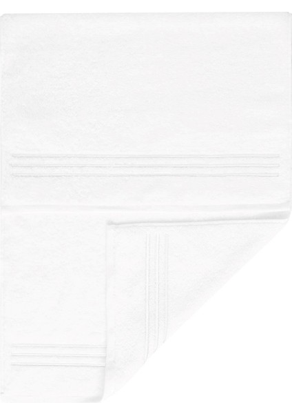 Trio Beyaz Pamuklu Yüz Havlusu 50X100 cm