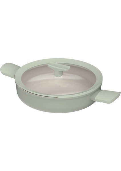 Balance Sage Yapışmaz Seramik Kapaklı Iki Saplı Sote Tavası 26 cm