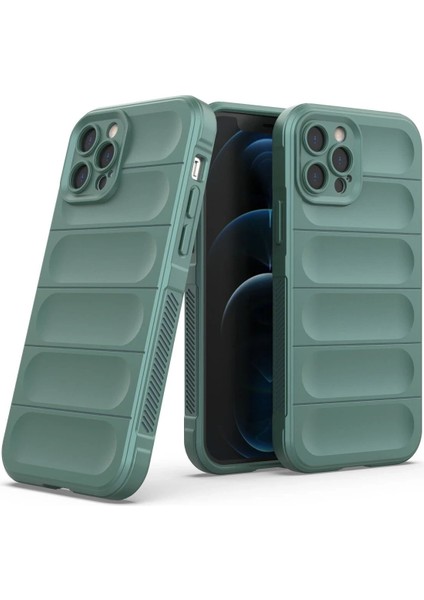 Newface iPhone 12 Pro Kılıf Optimum Silikon - Koyu Yeşil fiyatları