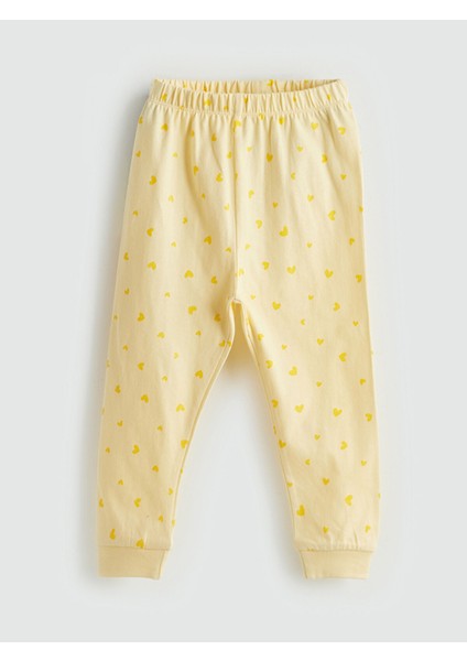 Yeni Sezon Bisiklet Yaka Tweety Baskılı Kız Bebek Pijama Takımı modelleri