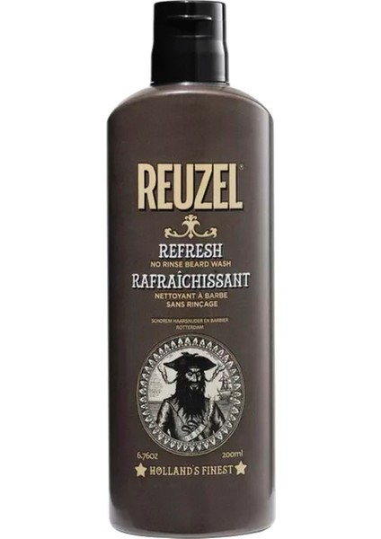 Refresh No Rinse Beard Wash Erkekler Için Nemlendirici Sakal Yıkama Jeli 200 ml