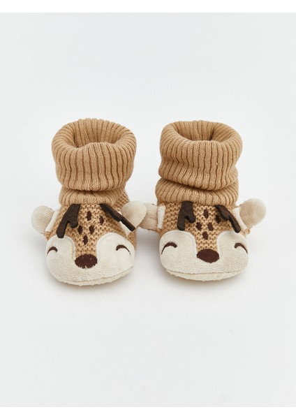Yeni Sezon Geyik Figürlü Erkek Bebek Çoraplı Ev Ayakkabısı modelleri