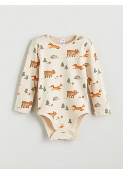 Yeni Sezon Uzun Kollu Baskılı Erkek Bebek Çıtçıtlı Body 2'li fiyatları