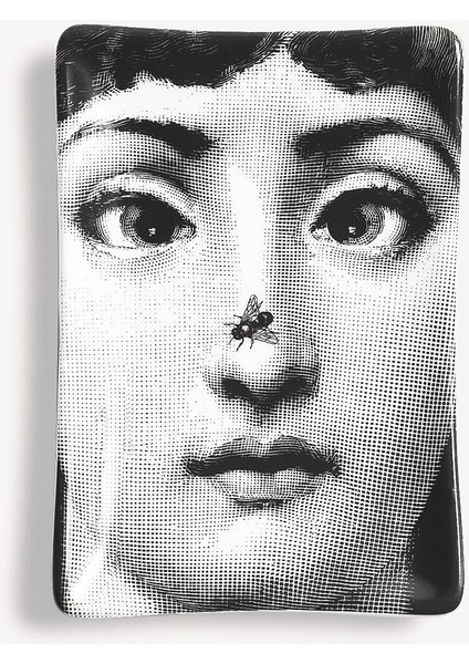 N 363 Siyah Beyaz Porselen Kül Tablası