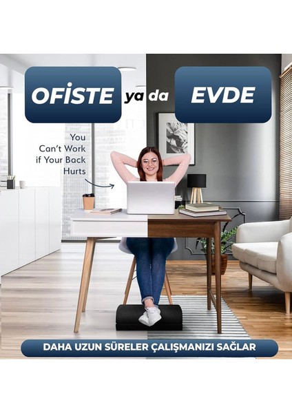 Ergonomik Ayak Dinlendirme Minderi – Ofis ve Ev Kullanımı Için Ortopedik Ayak Desteği indirimleri