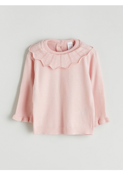 Yeni Sezon Bisiklet Yaka Kız Bebek Triko Kazak ve Pantolon 2'li fiyatları