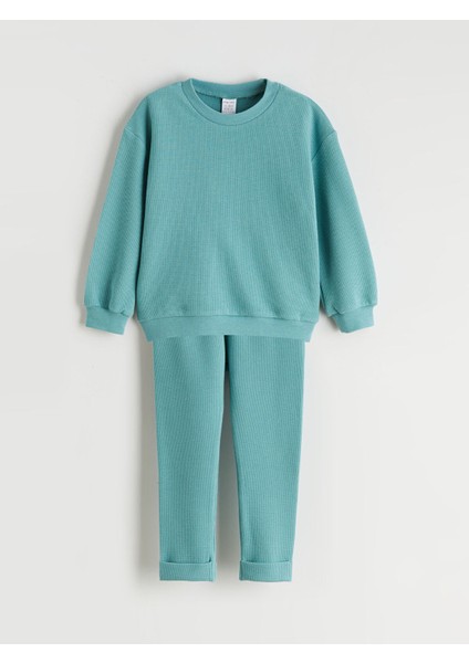 Yeni Sezon Basic Erkek Bebek Sweatshirt ve Eşofman Altı