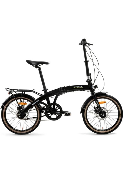 Fx 3600 Nx7 Katlanır Bisiklet Mat Siyah Sarı Beyaz