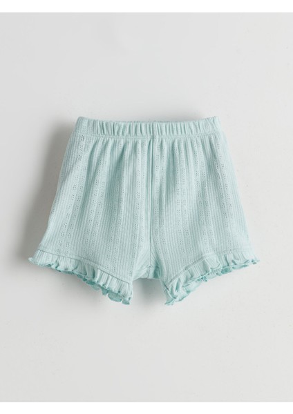 Yeni Sezon Beli Lastikli Kız Bebek Pijama Alt