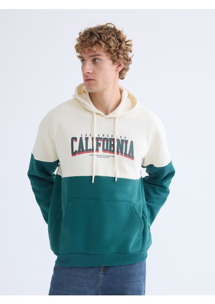 Yeni Sezon Uzun Kollu Baskılı Erkek Hoodie