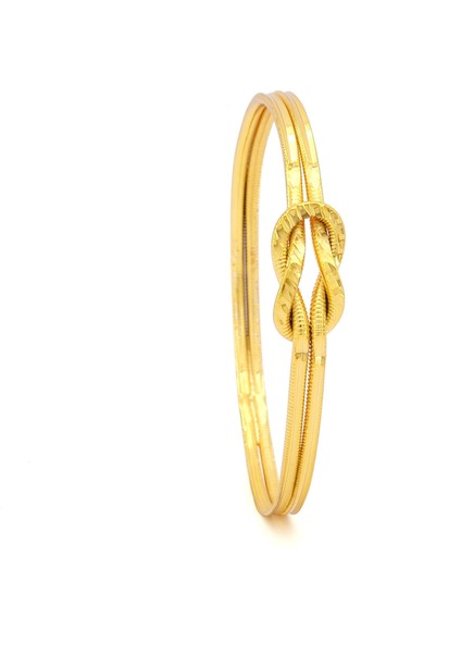 altın kaplama desenli ajda aşk düğümü bilezik blz-3115