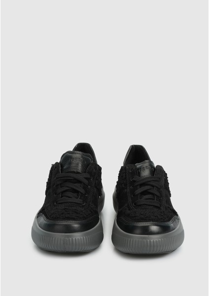 Siyah Deri Kadın Outdoor Ayakkabı indirimleri