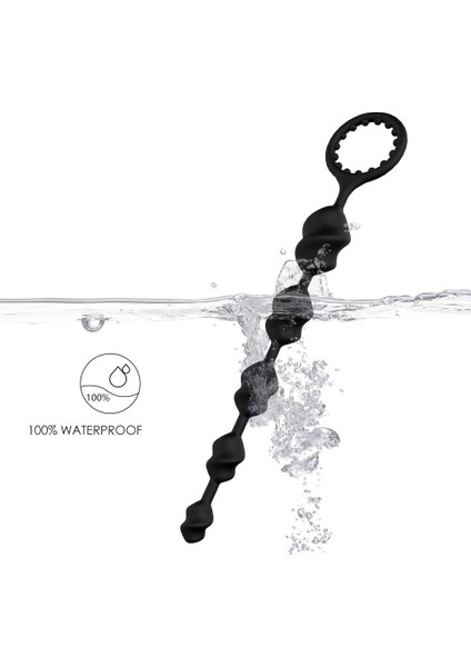 Lala 23 cm Spiral Tasarımlı Anal Zevk Topları+Jel