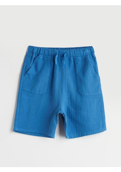 Yeni Sezon Beli Lastikli Basic Müslin Erkek Çocuk Şort fiyatları