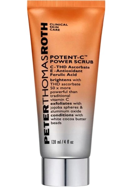Potent C Power Scrub Parlaklık Veren & Aydınlatıcı Yüz Peelingi 120 ml