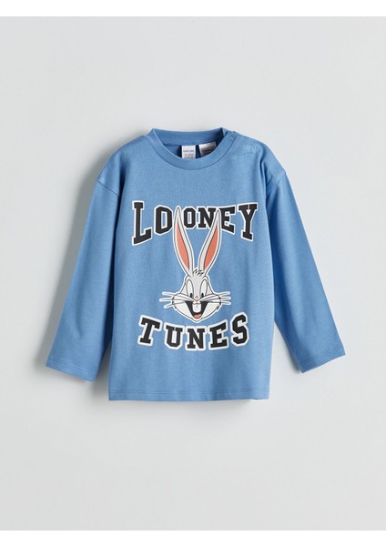 Yeni Sezon Bugs Bunny Baskılı Erkek Bebek Tişört ve Pantolon 2'li fiyatları