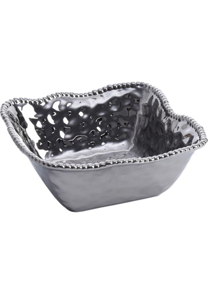 Gümüş Porselen Servis Kasesi 29 cm