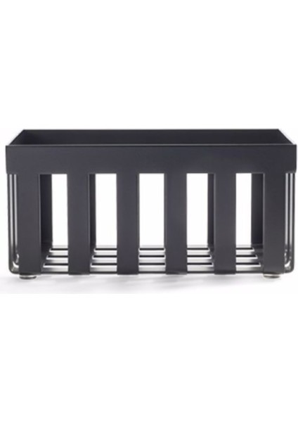 El Havlu Kutusu, Tezgah Üstü, 20XH9.5X12CM - Mat Siyah