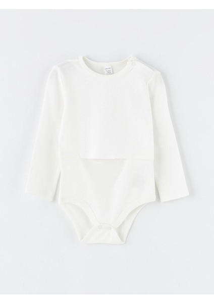 Yeni Sezon Bisiklet Yaka Uzun Kollu Basic Erkek Bebek Çıtçıtlı Bodysuit fiyatları