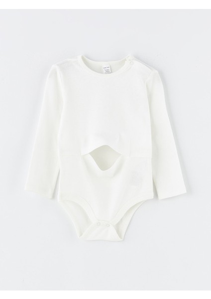 Yeni Sezon Bisiklet Yaka Uzun Kollu Basic Erkek Bebek Çıtçıtlı Bodysuit modelleri