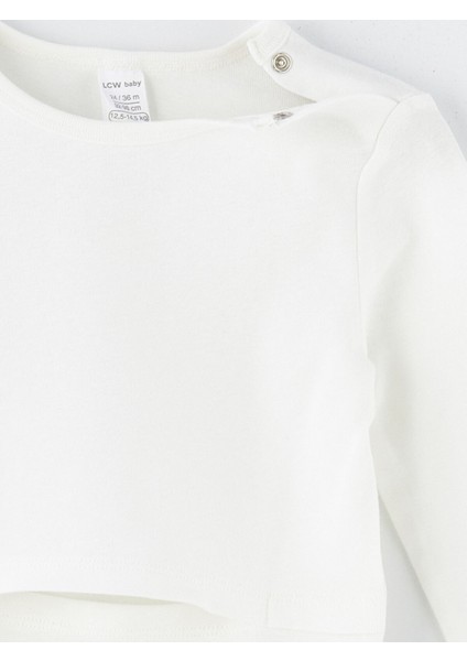 Yeni Sezon Bisiklet Yaka Uzun Kollu Basic Erkek Bebek Çıtçıtlı Bodysuit indirimleri