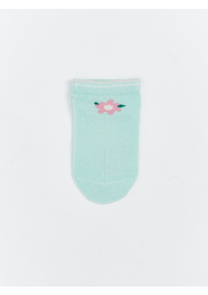 Yeni Sezon Çiçekli Kız Bebek Patik Çorap 3'lü modelleri