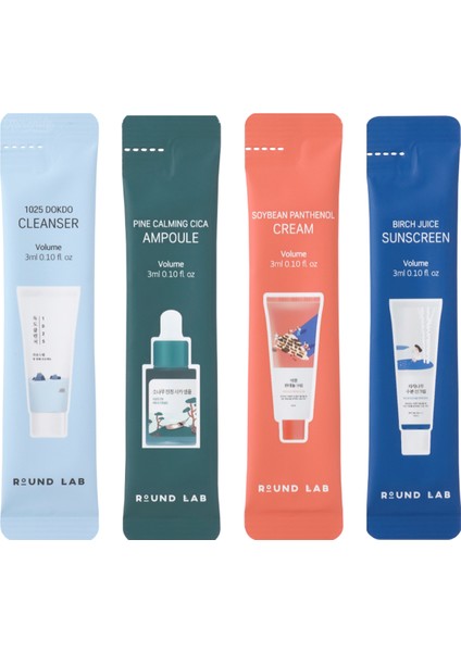 Stick Pouch Kit 4 Adımlı Besleyici ve Arındırıcı Deneme Cilt Bakım Seti