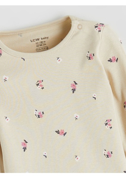 Yeni Sezon Bisiklet Yaka Kız Bebek Çıtçıtlı Body 2'li modelleri