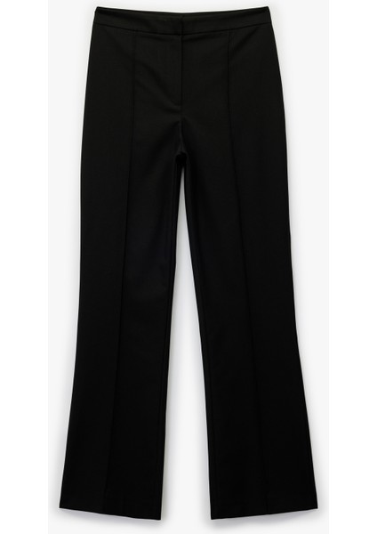 Normal Bel Viskon Karışımlı Ispanyol Paça Basic Kumaş Pantolon modelleri