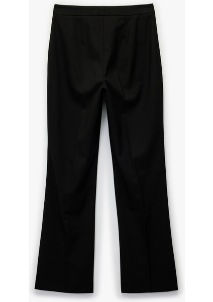 Normal Bel Viskon Karışımlı Ispanyol Paça Basic Kumaş Pantolon fırsatları