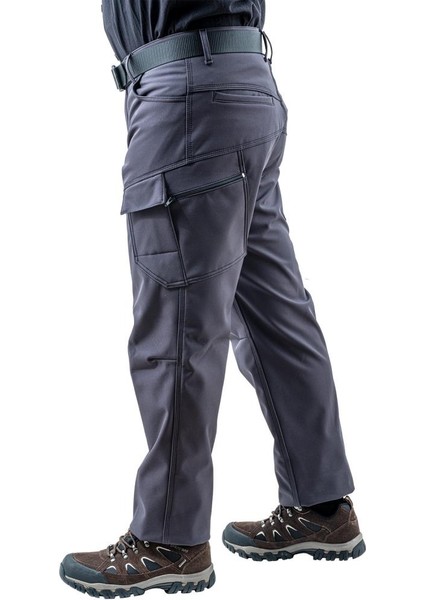 Içi Polarlı Softshell Pantolon - Su Rüzgar Geçirmez - Savage - Antrasit - Tactical Pantolon fırsatları