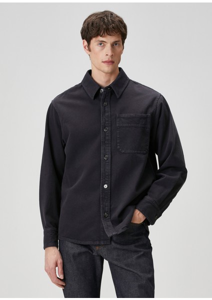 Lacivert Dış Gömlek
