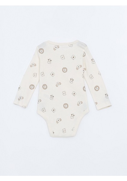 Yeni Sezon Bisiklet Yaka Uzun Kollu Baskılı Erkek Bebek Çıtçıtlı Bodysuit 3'lü fırsatları