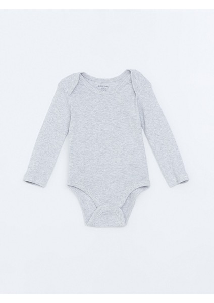 Yeni Sezon Bisiklet Yaka Uzun Kollu Baskılı Erkek Bebek Çıtçıtlı Bodysuit 3'lü indirimleri