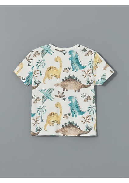 Yeni Sezon Dinazor Baskılı Erkek Bebek Pijama Üst fiyatları