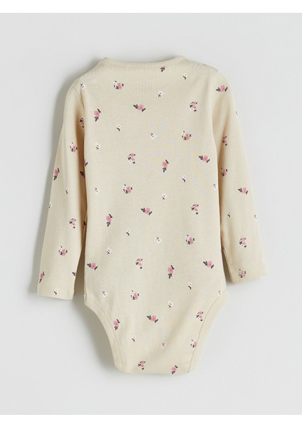 Yeni Sezon Bisiklet Yaka Kız Bebek Çıtçıtlı Body 2'li fırsatları