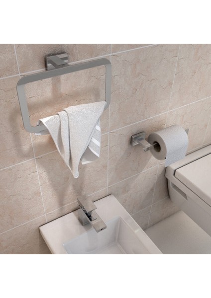 Atena Havluluk, Yuvarlak, 22.5 cm - Krom fiyatları