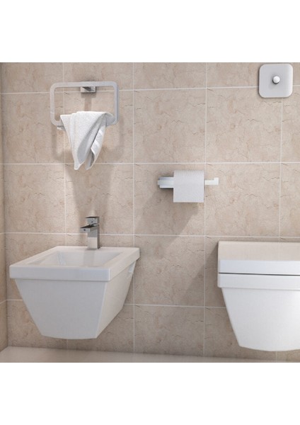 Atena Havluluk, Yuvarlak, 22.5 cm - Krom fırsatları