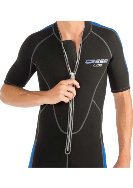 Lido Man Shorty Dalış Elbisesi Black - Blue-2mm - Xs indirimleri