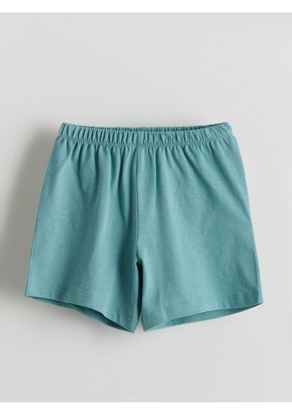 Yeni Sezon Beli Lastikli Basic Erkek Bebek Şort