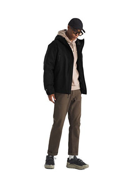 M Mtn Range Down Hooded Jacket Erkek Outdoor Montu (600 Dolgu Kaz Tüyü) NF0A88WDKX71 Siyah fırsatları