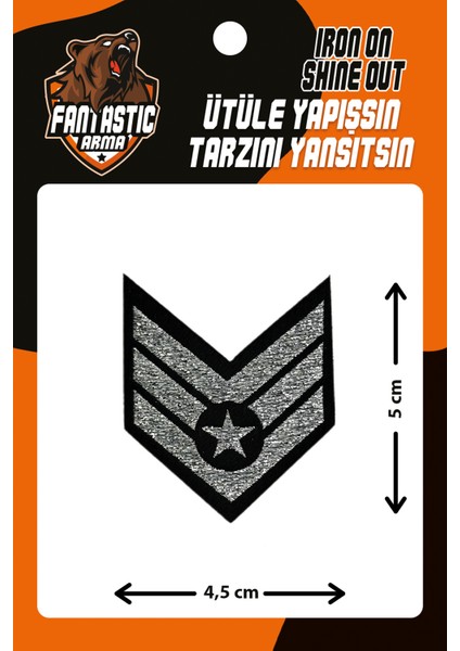 Ütü ile Yapışan Dokuma Arma Seti Patch Yama Army, Asker, Rütbe Modeli indirimleri